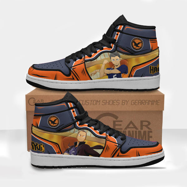 Ryunosuke Tanaka Shoes Custom Karasuno High Haikyuu Anime Boot Sneakers