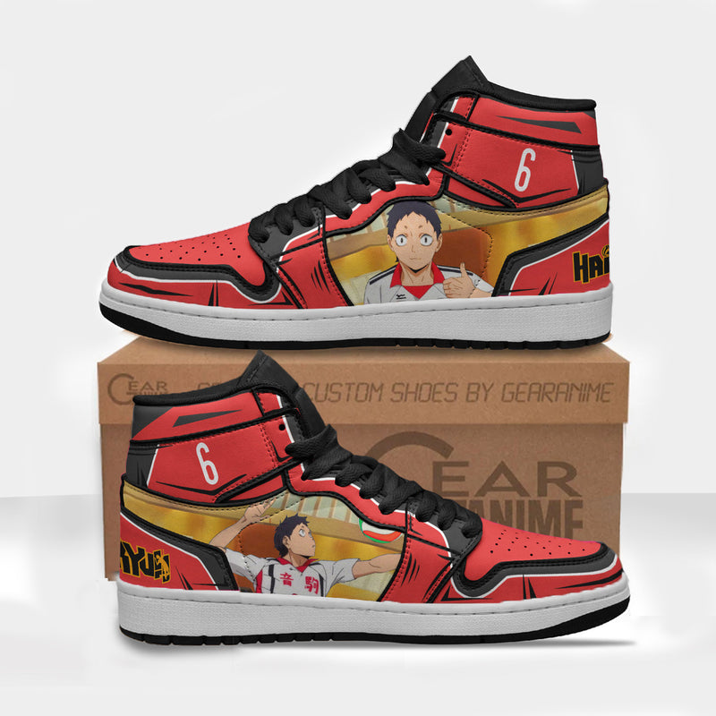 Shohei Fukunaga Nekoma High Boot Sneakers Custom Haikyuu Anime Shoes