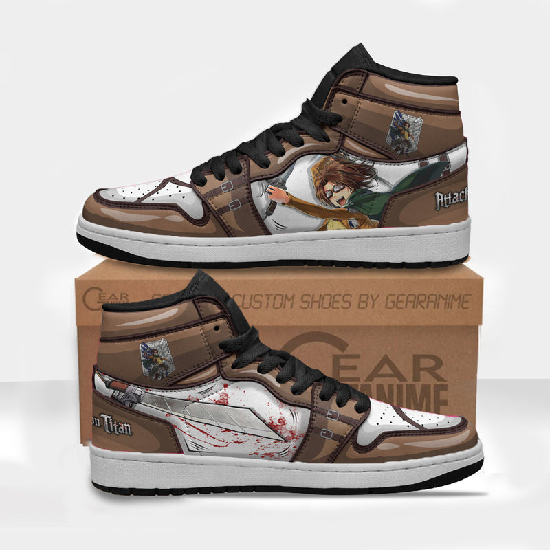 Zoe Hange Custom 3D Shoes Attack On Titan Uniform Boot Sneakers