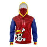 Luffy Straw Hat One Piece Masked Hoodie