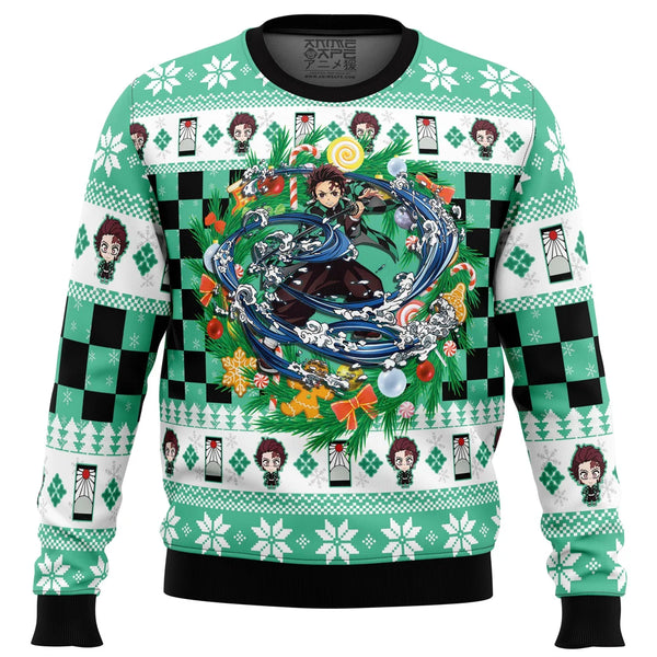 Christmas Tanjiro Kamado Demon Slayer Ugly Christmas Sweater