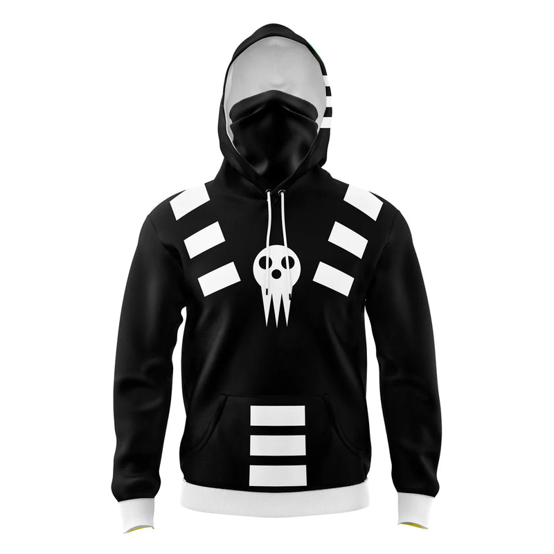 Death the Kid Soul Eater Masked Hoodie