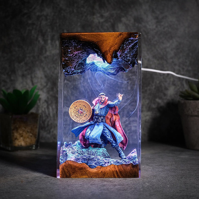 MCU Iron Man Epoxy Resin Lamp, Night Light