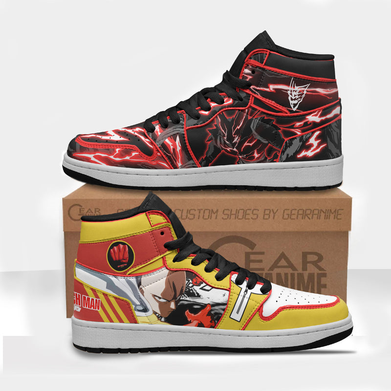 Saitama x Garou Custom Shoes One Punch Man Anime Boot Sneakers