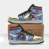 Wartortle x Giyuu Custom Shoes Pokemon x Demon Slayer Boot Sneakers