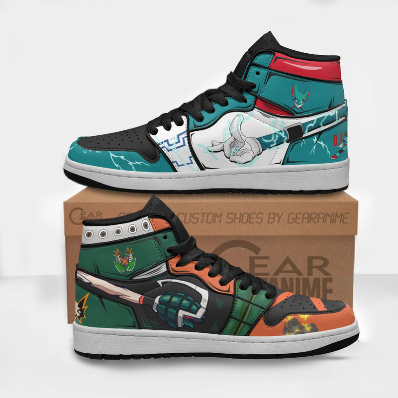 Deku x Katsuki Shoes Custom My Hero Academia Anime Boot Sneakers