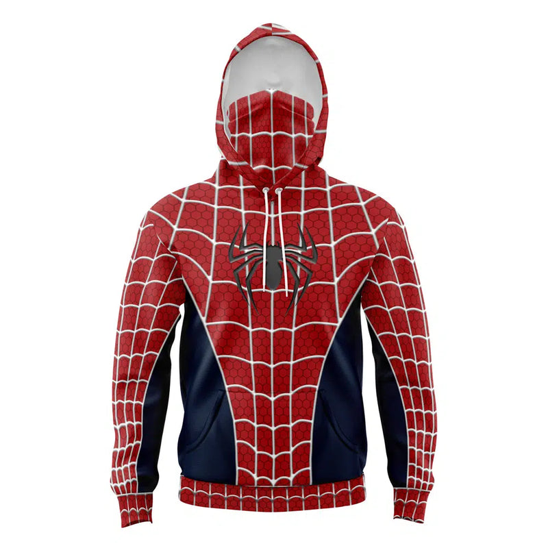 Spiderman 2002 Marvel Comics Masked Hoodie