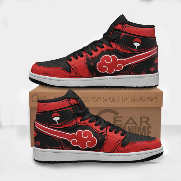 Itachi Akatsuki Anime Shoes Custom Naruto Boot Sneakers