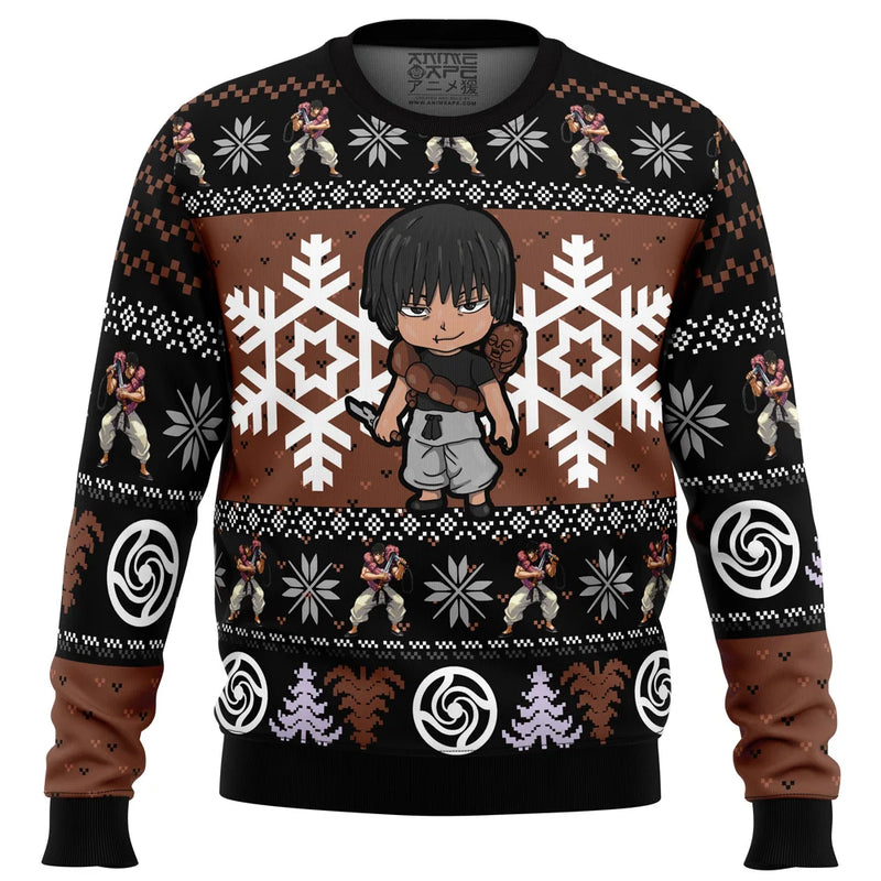 Chibi Toji Fushiguro Jujutsu Kaisen Ugly Christmas Sweater