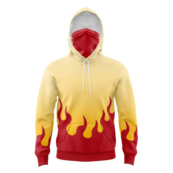 Kyojuro Rengoku Demon Slayer Masked Hoodie