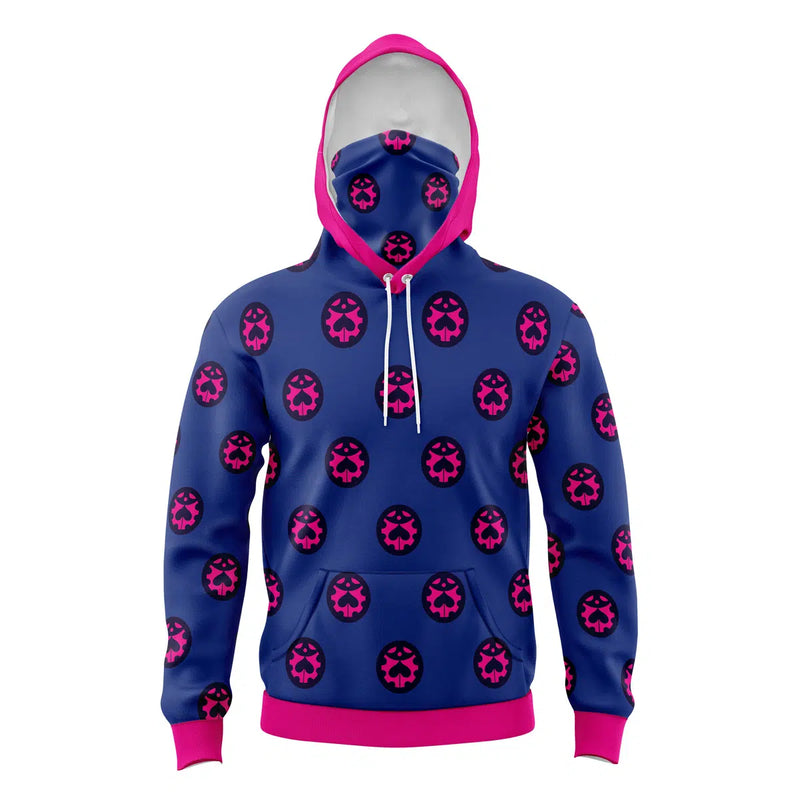 Giorno Manga Jojo’s Bizarre Adventure Masked Hoodie