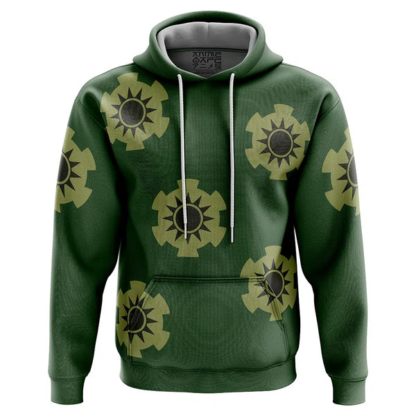 Zoro Wano Pattern One Piece Hoodie