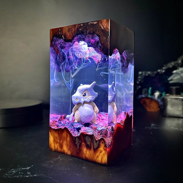 Pokemon Cubone Epoxy Resin Lamp, Night Light