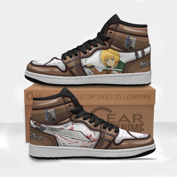 Armin Arlelt Boot Sneakers Custom Attack On Titan Anime Shoes