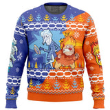 Heat and Snow Miser The Year Without a Santa Claus Ugly Christmas Sweater