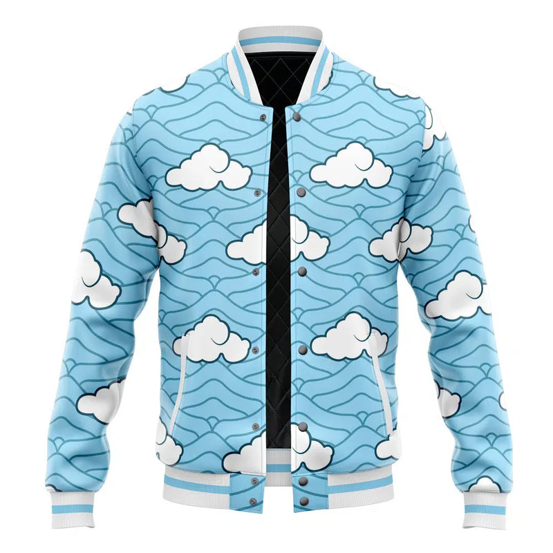 Sakonji Urokodaki Pattern Demon Slayer Varsity Jacket