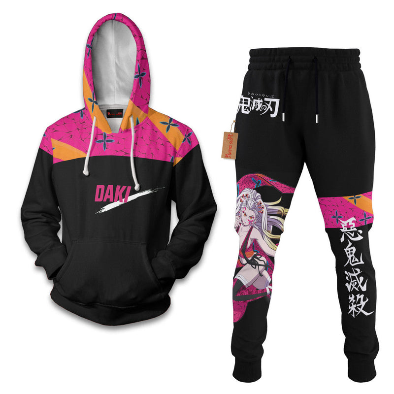 Daki Demon Slayer Hoodie And Jogger Set Anime Clothes