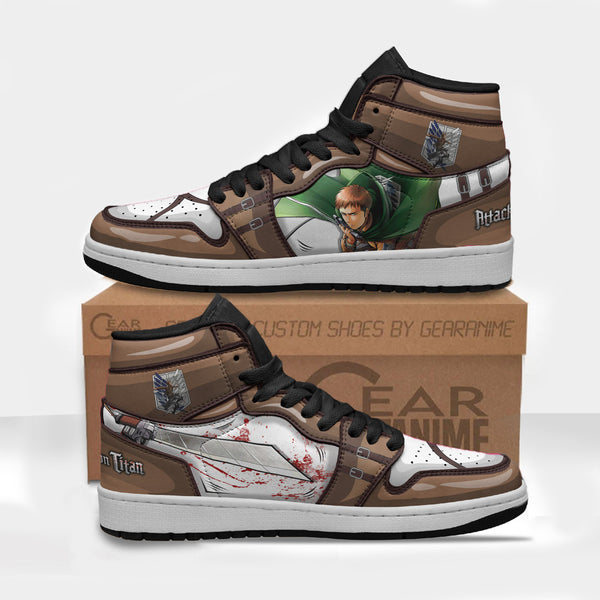 Jean Kirstein Custom 3D Shoes Attack On Titan Uniform Boot Sneakers