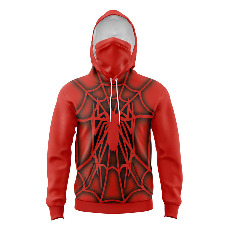 Tobey Maguire Spiderman 2002 Marvel Comics Masked Hoodie