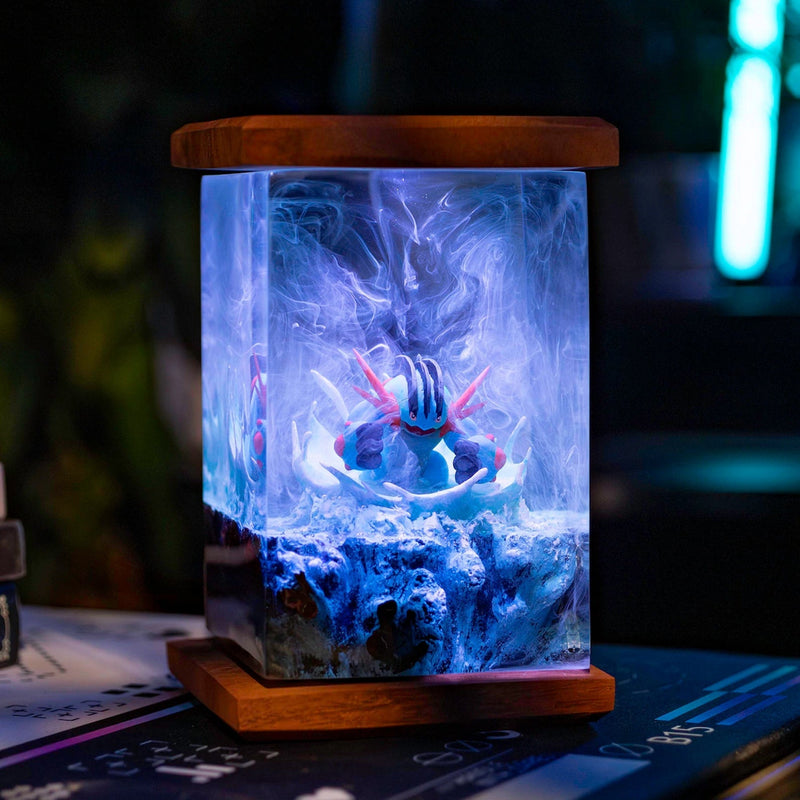 Pokemon Mega Swampert Epoxy Resin Lamp, Night Light