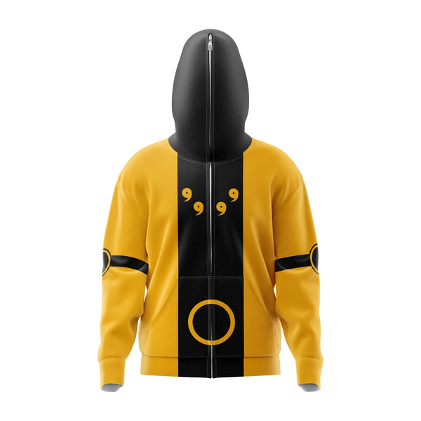 Six Paths Sage Mode Naruto Full Face Zip Hoodie