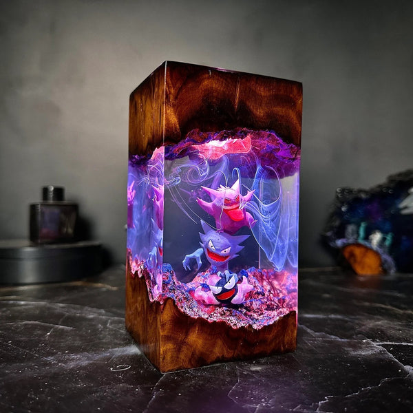 Pokemon Gengar Epoxy Resin Lamp, Night Light