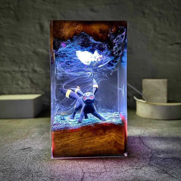 Pokemon Umbreon Epoxy Resin Lamp, Night Light