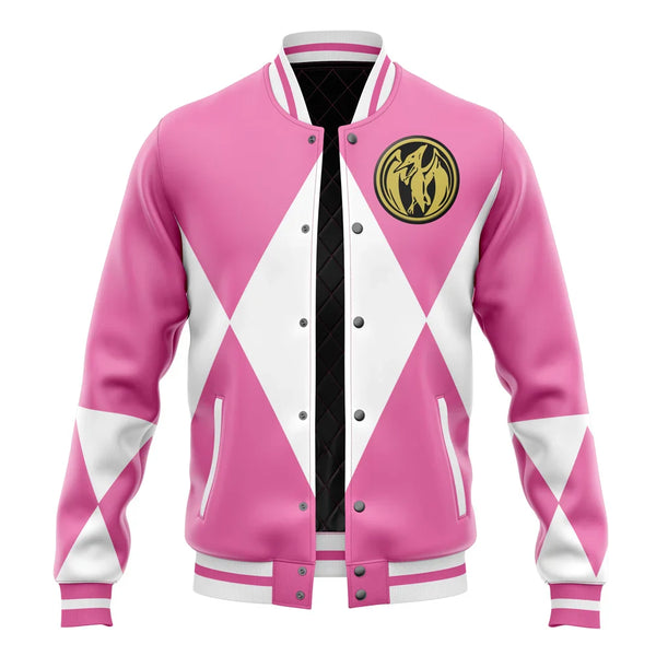 Pink Ranger Mighty Morphin Power Rangers Varsity Jacket