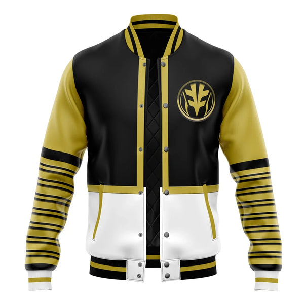 White Ranger Mighty Morphin Power Rangers Varsity Jacket