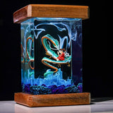 Haku and Chihiro Ghibli Spirited Away Epoxy Resin Lamp, Night Light