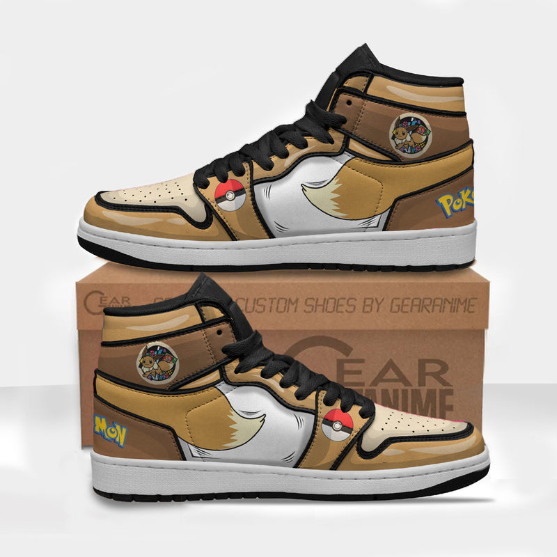 Eevee Boot Sneakers Custom Anime Pokemon 3D Shoes