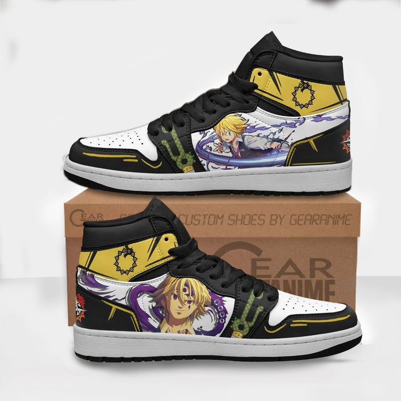 Meliodas Boot Sneakers Custom The Seven Deadly Sins Anime Shoes