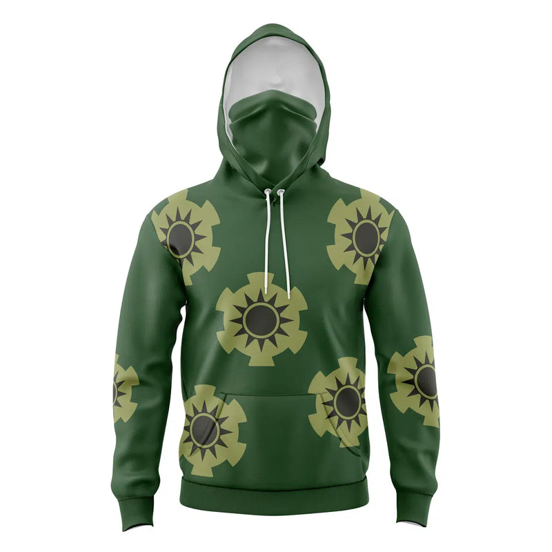 Zoro Wano One Piece Masked Hoodie