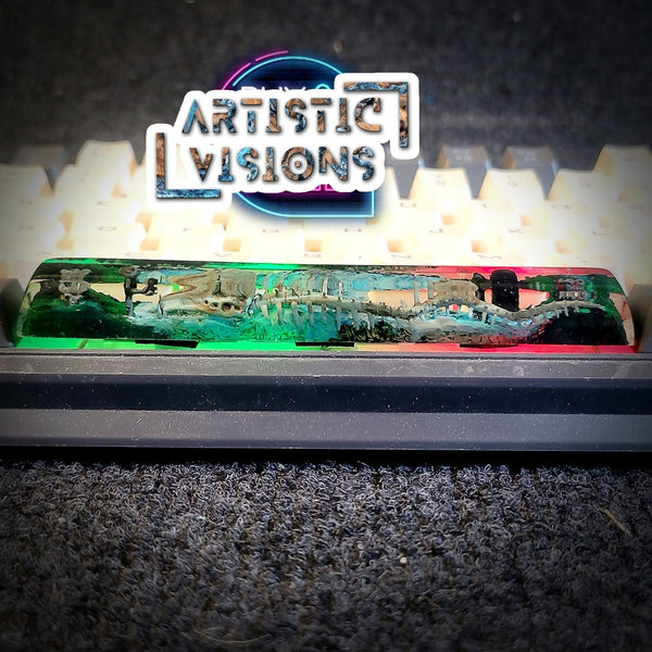 Leviathan Spacebar Artisan Keycaps Epoxy Resin