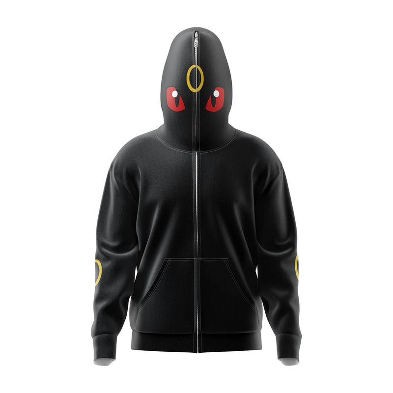 Umbreon Pokemon Full Face Zip Hoodie