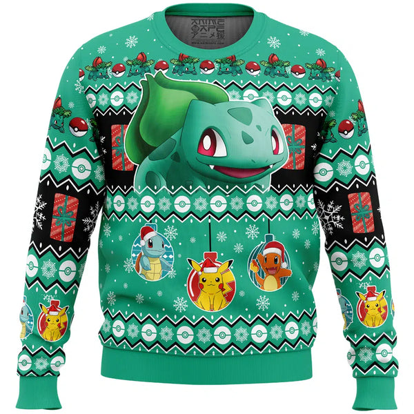 Bulbasaur I Choose You Pokemon Ugly Christmas Sweater