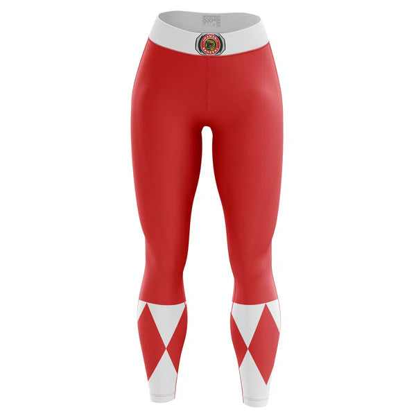 Red Ranger Mighty Morphin Power Rangers Custom Unisex Leggings Spats Training Tights