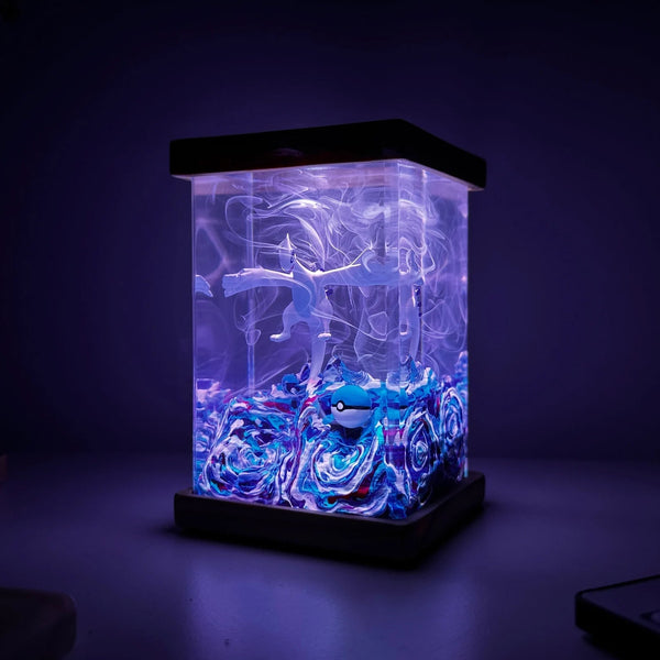 Pokemon Lugia Epoxy Resin Lamp, Night Light