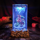 Mythology Hercules vs Hydra Diorama Epoxy Resin Lamp, Night Light, Wireless Lights