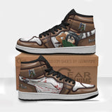 Mikasa Ackerman Custom 3D Shoes Attack On Titan Uniform Boot Sneakers