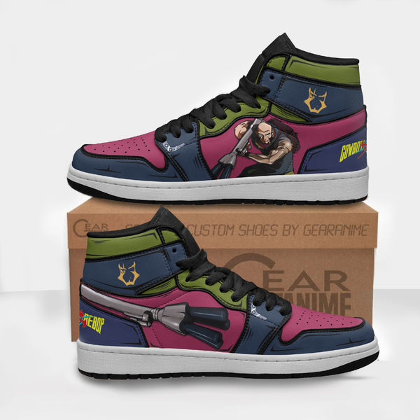 Jet Black Shoes Custom Cowboy Bebop Anime Boot Sneakers