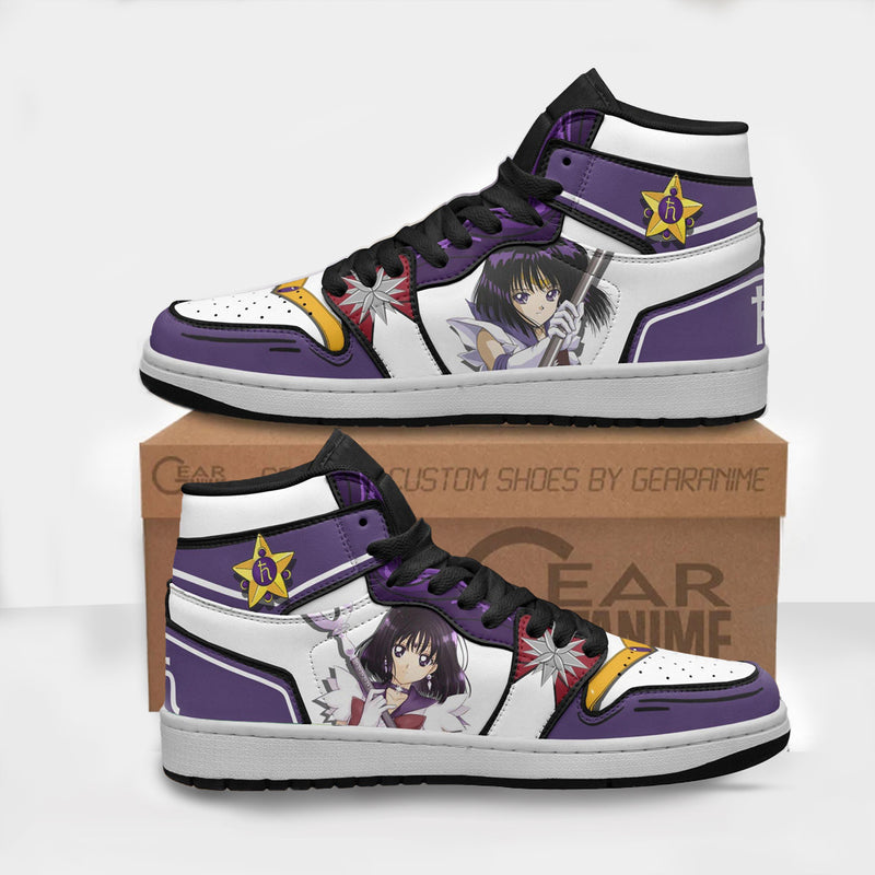 Sailor Saturn Boot Sneakers Unique Custom Anime Sailor Moon Shoes