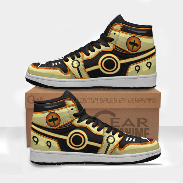 Naruto Nine Tail Mode Custom 3D Shoes Naruto Anime Boot Sneakers