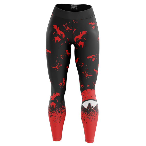 Uchiha Symbol Itachi Shippuden Custom Unisex Leggings Spats Training Tights