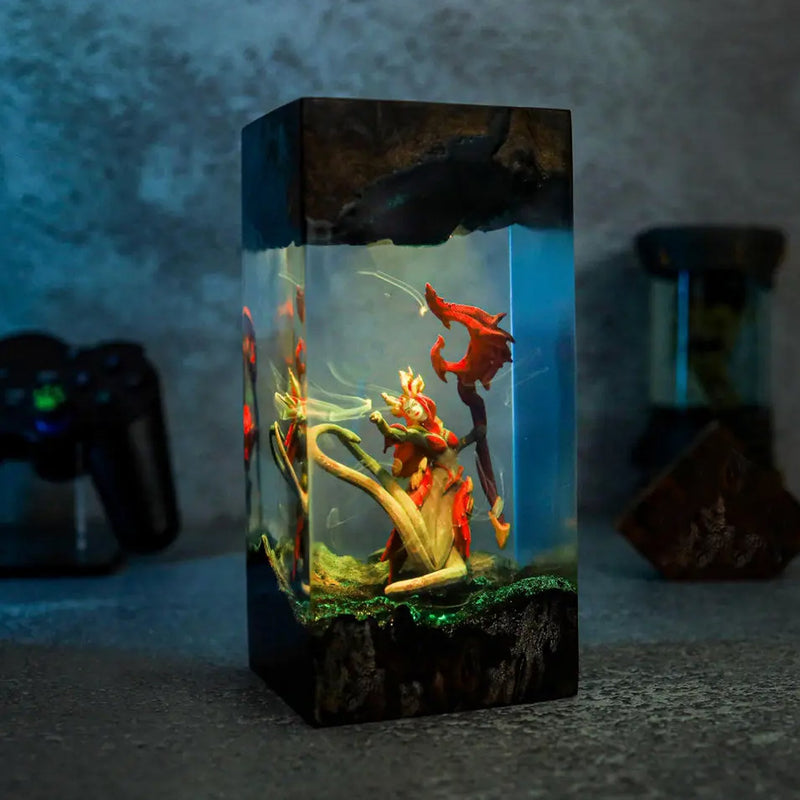 Coven Nami League of Legends Epoxy Resin Lamp, Night Light