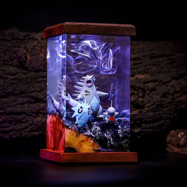 Pokemon Tyranitar Evelution Epoxy Resin Lamp, Night Light