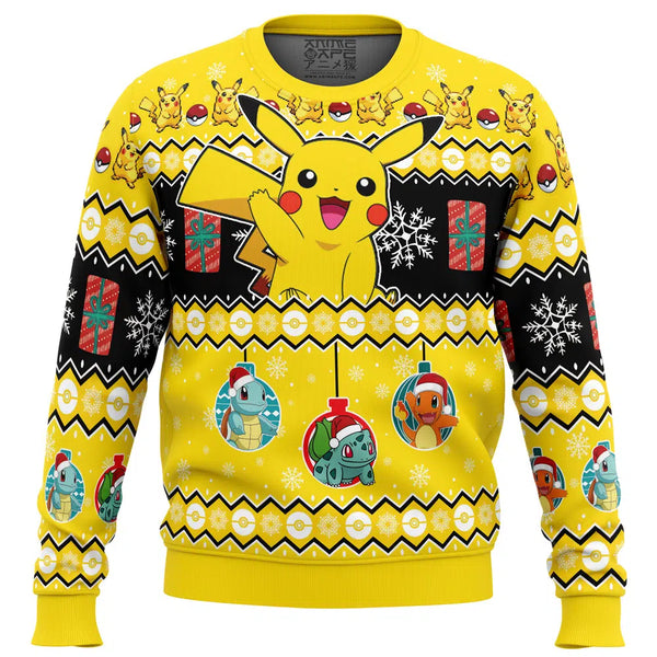 Pikachu I Choose You Pokemon Ugly Christmas Sweater