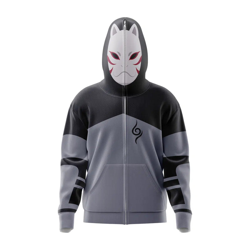 Kakashi Anbu Naruto Full Face Zip Hoodie