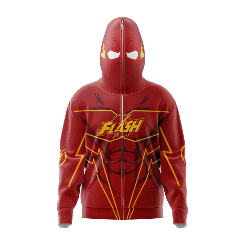 The Flash DC Comics Full Face Zip Hoodie