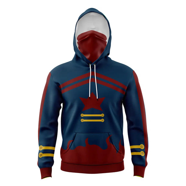 Simon Coat Gurren Lagan Masked Hoodie